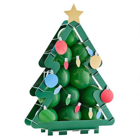 Christmas balloon mosaic tree