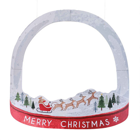 Christmas customisable photo booth frame