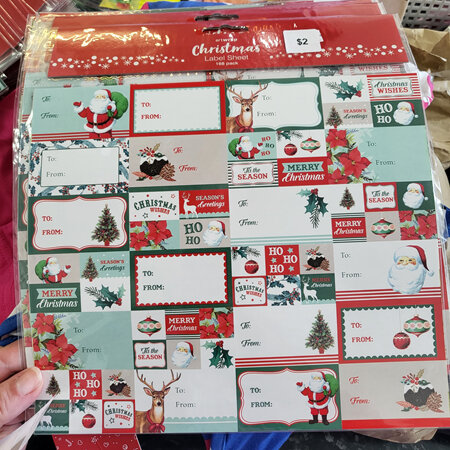Christmas gift labels 168pc