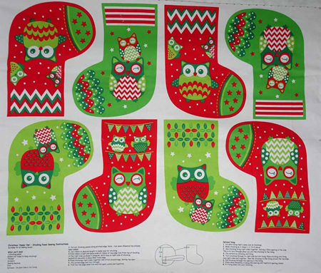 Christmas Happy Owl Panel (Last one!)