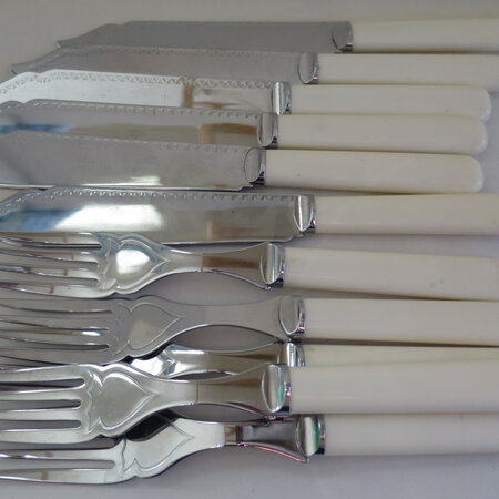 Chrome plated fish set