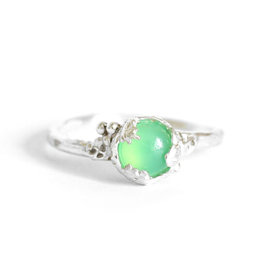 Chrysoprase Reef Ring