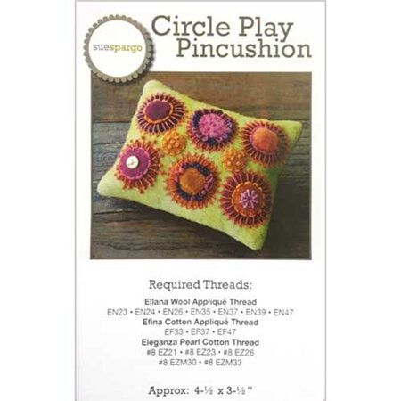 Circle Play Pincushion by Sue Spargo