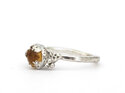 Citrine yellow november gemstone sterling silver reef ring lilygriffin nz