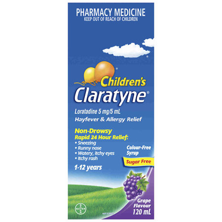Claratyne Child Syrup Grape 120ml