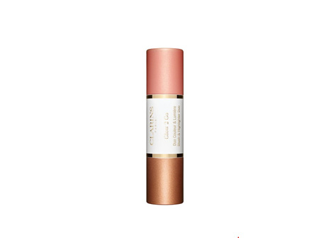 Clarins 2-In-1 Blush and Highlighter Stick - 02 Golden Peach