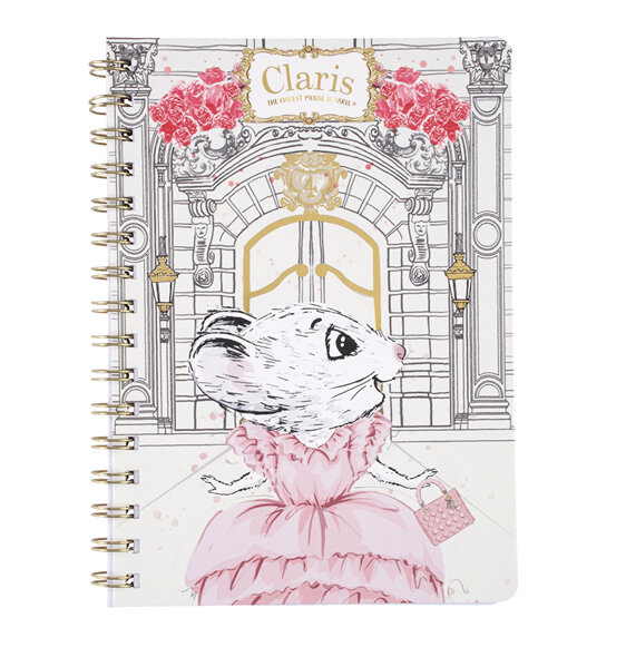 Claris the Mouse A5 Spiral Notebook