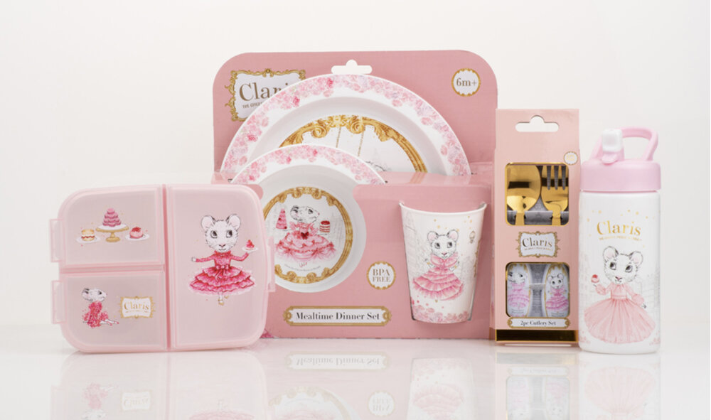 Claris the Mouse Compartment Lunch Box and Range