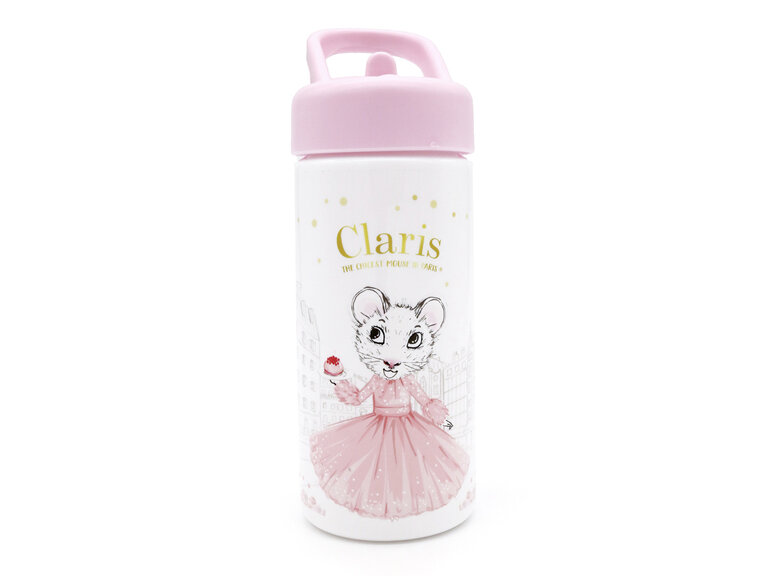 Claris the Mouse Drink Bottle with Straw