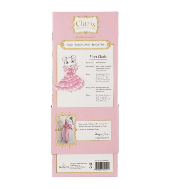 Claris the Mouse Plush Toy Parfait Pink 30cm