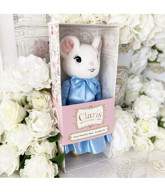 Claris the Mouse Plush Toy Tres Belle Blue 30cm