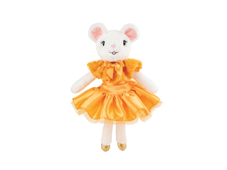Claris the Mouse Plush Toy Tres Chic Tangerine 30cm bunnies by the bay
