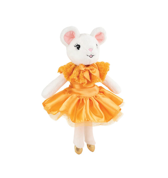 Claris the Mouse Plush Toy Tres Chic Tangerine 30cm bunnies by the bay