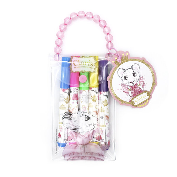 Claris the Mouse Washable Marker Pens Set of 5