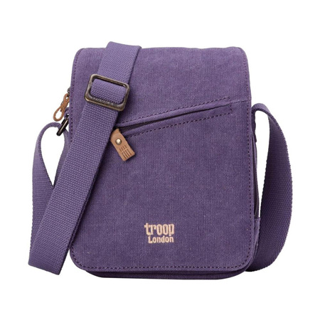 Classic Canvas Cross Body Bag - Purple