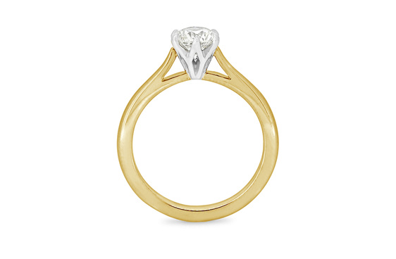 classic diamond solitaire engagement ring