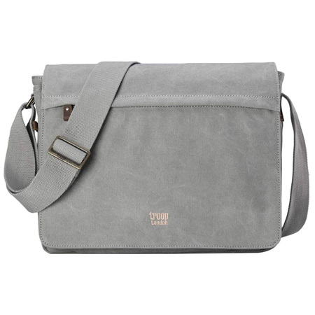 Classic Flap Front Messenger Bag - Ash Grey TRP0240