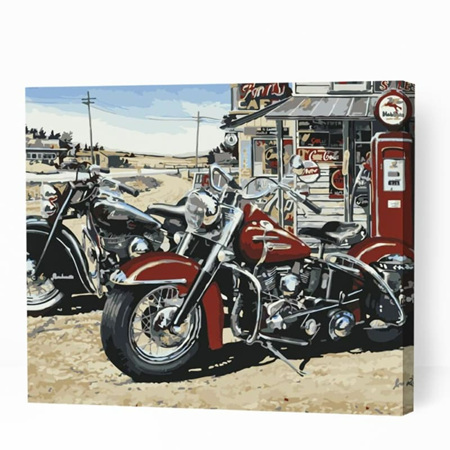 Classic Motorcycles - Paint By Numbers