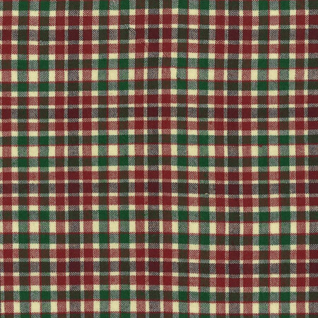 Classic Plaids Red and Green Tattersal Plaid Red W1408-Red