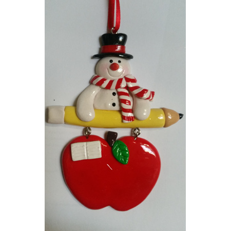 Clay Ornament - Snowman
