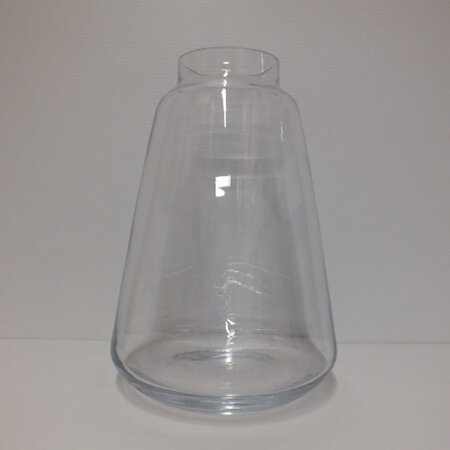 Clear Glass Bell shaped vase G3871