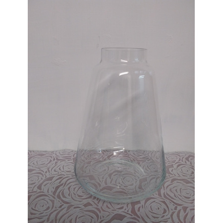Clear Glass Bell shaped vase G3871