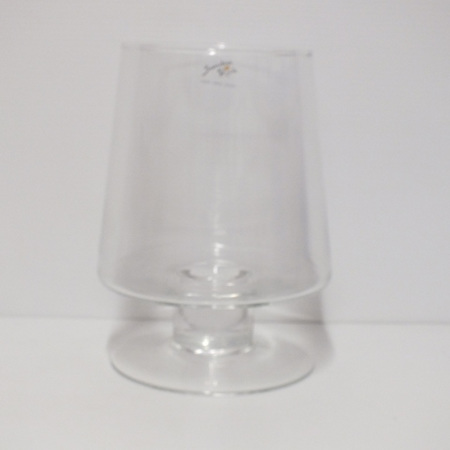 Clear Glass footed vase G1722