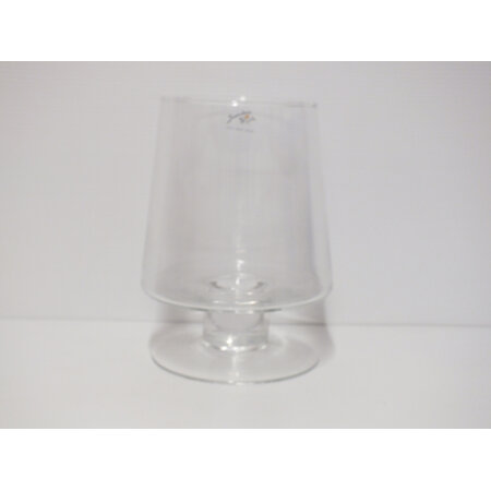 Clear Glass footed vase G1722