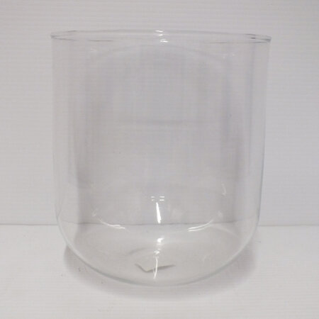 Clear Glass rounded bottom vase G1668