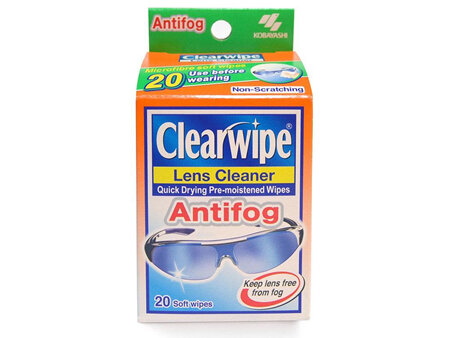 Clear Wipe Lens Cleaner Anti-Fog 20pk
