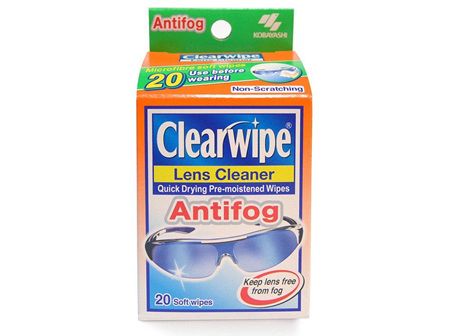 Clear Wipe Lens Clnr AFog 20pk