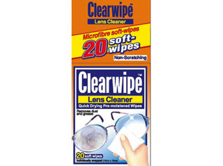 CLEAR WIPES LENS CLEANER 20