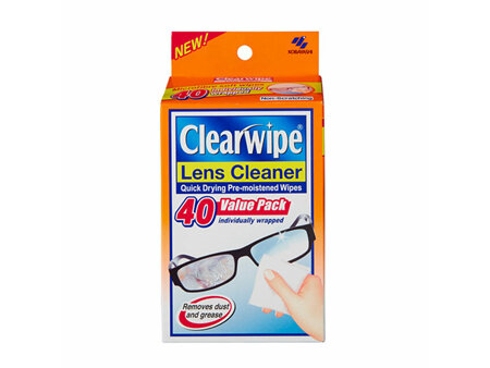 CLEAR WIPES LENS CLEANER 40