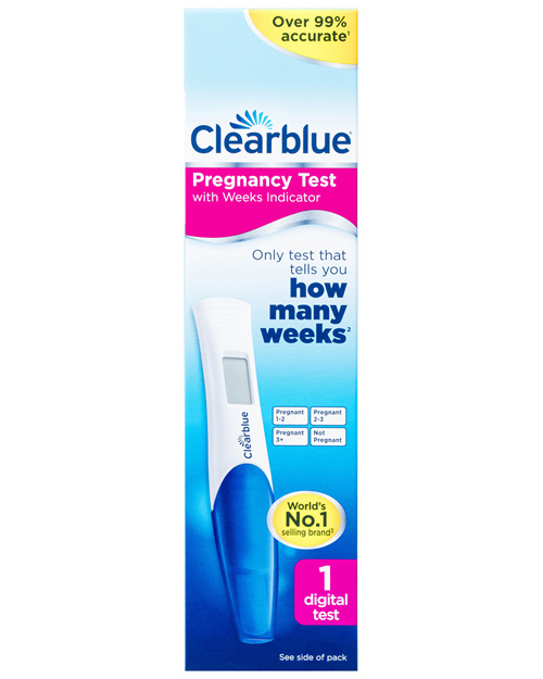 Clearblue Pregnancy Test with Weeks Indicator, Kit Of 1 Digital Test -  Chester and Jake's Pharmacy