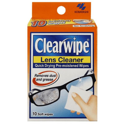 CLEARWIPE LENS CLEANER  10S
