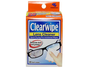 Clearwipe Lens Cleaner Wipes 20's