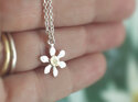 Clematis mini flower puawananga star pendant silver gold lily griffin nz