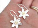 clematis native flower puawananga spring silver solid 9k gold lily griffin nz