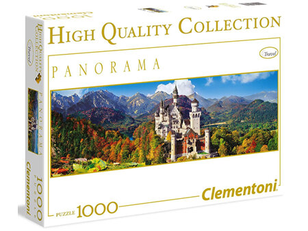 Clementoni 1000 Piece Panorama Jigsaw Puzzle: Neuschwanstein Castle