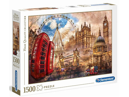 Clementoni 1500 Piece Jigsaw Puzzle: Vintage London
