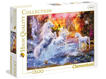 Clementoni 1500  Piece Jigsaw Puzzle: Wild Unicorns