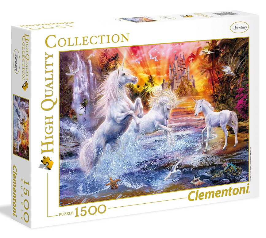  Clementoni 1500 Piece Jigsaw Puzzle: Wild Unicorns 