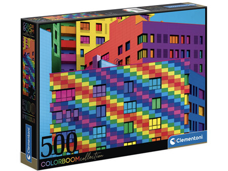 Clementoni 500 Piece Jigsaw Puzzle: Colour Bloom Series - Squares
