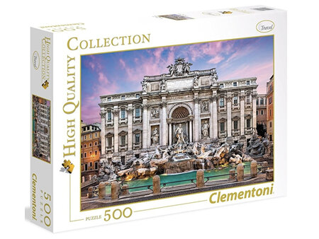 Clementoni 500 Piece Jigsaw Puzzle: Trevi Fountain Rome