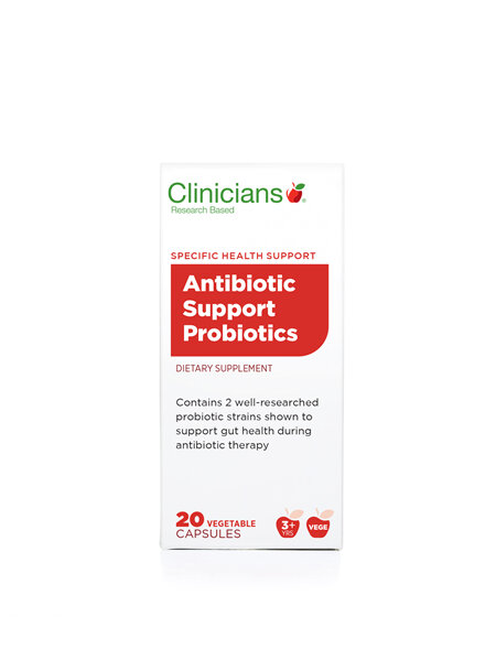 CLINICIANS ANTIBIOTIC SUPP V CAPS 20