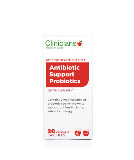 CLINICIANS ANTIBIOTIC SUPP V CAPS 20