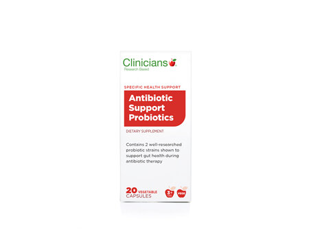 CLINICIANS ANTIBIOTIC SUPP V CAPS 20