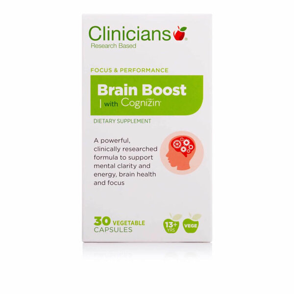 Clinicians Brain Boost + Cognizin 10 Capsules