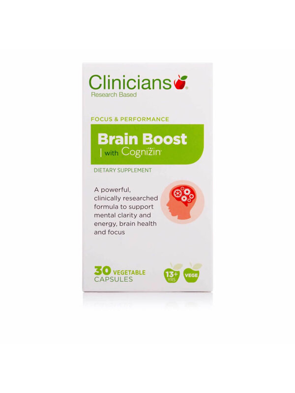 Clinicians Brain Boost + Cognizin 10 Capsules