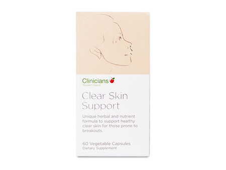CLINICIANS CLEAR SKIN SUPPORT VCAPS 60
